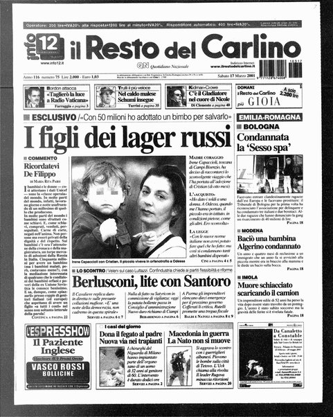 Il Resto del Carlino : giornale dell'Emilia